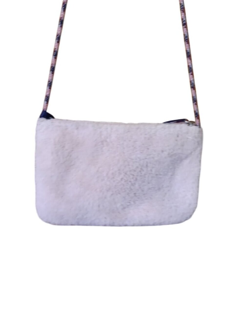 Tommy Hilfiger Pink Fuzzy Fleece Crossbody Bag Star Charm Y2K